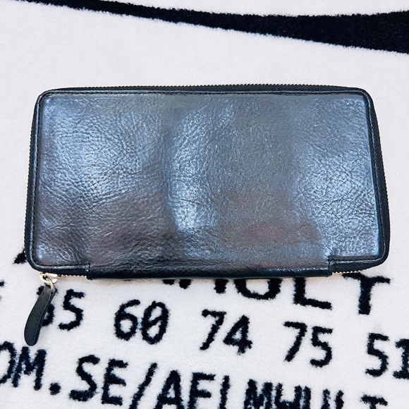 Fixer Original Minerva Oiled Leather Zip Travel Long Wallet - Picture 3 of 6